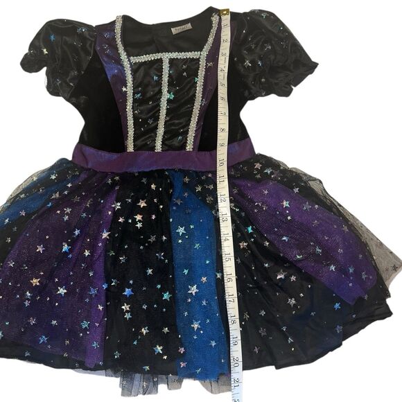 Spirit Halloween Witch Costume 5-6T Light-Up Skirt + Hat Moon Stars - Picture 8 of 14